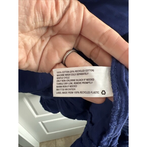 Universal Thread Cotton Maxi Dress Size med Side Pockets Flutter Ruffle Sleeve - Picture 4 of 7